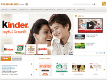 Tablet Screenshot of ferreroindia.com